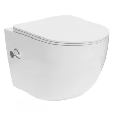 HD Vario White perem nélküli mély öblítésű íves fali WC tető nélkül