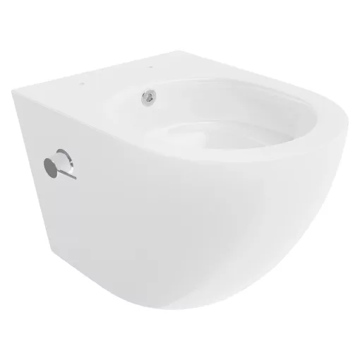 HD Vario White perem nélküli mély öblítésű íves fali WC tető nélkül