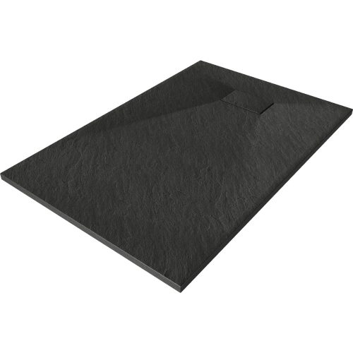 HD Marco Black 90x120 SMC kompozit slim szögletes kőhatású zuhanytálca, 2,6 cm magas, szifon nélkül