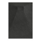 HD Marco Black 90x120 SMC kompozit slim szögletes kőhatású zuhanytálca, 2,6 cm magas, szifon nélkül