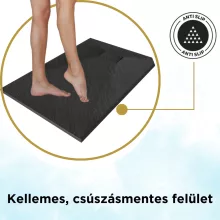 HD Marco Black 120x90 SMC kompozit slim szögletes kőhatású zuhanytálca, 2,6 cm magas, szifon nélkül