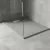   HD Marco+ Gray 100x80/120x90 SMC kompozit slim szögletes kőhatású zuhanytálca, krómozott ráccsal, 2,6 cm magas, szifon nélkül