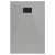   HD Marco+ Gray 100x80/120x90 SMC kompozit slim szögletes kőhatású zuhanytálca, fekete ráccsal, 2,6 cm magas, szifon nélkül