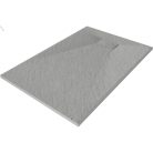 HD Marco Gray 100x80/120x90 SMC kompozit slim szögletes kőhatású zuhanytálca, 2,6 cm magas, szifon nélkül