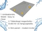 HD Marco Gray 100x80/120x90 SMC kompozit slim szögletes kőhatású zuhanytálca, 2,6 cm magas, szifon nélkül