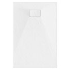 HD Marco White 90x100 SMC kompozit slim szögletes kőhatású zuhanytálca, 2,6 cm magas, szifonnal