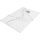 HD Marco+ White Marble 100x80/120x90 SMC kompozit slim szögletes kőhatású zuhanytálca, krómozott ráccsal, 2,6 cm magas, szifon nélkül