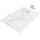 HD Marco+ White Marble 100x80 SMC kompozit slim szögletes kőhatású zuhanytálca, fehér ráccsal, 2,6 cm magas, szifonnal