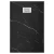   HD Marco+ Black Marble 100x80/120x90 SMC kompozit magasított szögletes kőhatású zuhanytálca, fehér ráccsal, 15 cm magas, szifon nélkül