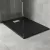   HD Marco+ Black Marble 100x80/120x90 SMC kompozit magasított szögletes kőhatású zuhanytálca, fehér ráccsal, 15 cm magas, szifon nélkül