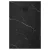   HD Marco+ Black Marble 100x80/120x90 SMC kompozit magasított szögletes kőhatású zuhanytálca, fekete ráccsal, 15 cm magas, szifon nélkül