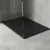   HD Marco+ Black Marble 100x80/120x90 SMC kompozit magasított szögletes kőhatású zuhanytálca, fekete ráccsal, 15 cm magas, szifon nélkül
