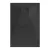   HD Marco Black 100x80/120x90 SMC kompozit magasított szögletes kőhatású zuhanytálca, 15 cm magas, szifon nélkül