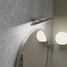 HD Lucy Chrome 60x60 cm széles fürdőszobai kerek fali tükör, krómozott alumínium kerettel és LED lámpával