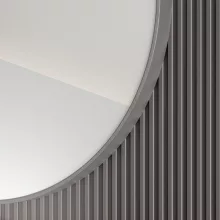 HD Lucy Chrome 60/80 cm széles fürdőszobai kerek fali tükör, krómozott alumínium kerettel és LED lámpával