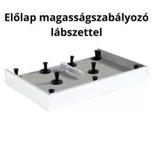 HD Marco White 120x80 SMC kompozit magasított szögletes kőhatású zuhanytálca, 15 cm magas, szifon nélkül