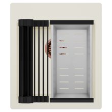 HD Infinity White 43 egymedencés gránit mosogatótálca szett, matt fekete csepegtetőráccsal és krómozott kosárral, tört fehér színben, szálcsiszolt réz leeresztő szifonnal