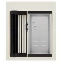 HD Infinity White 43 egymedencés gránit mosogatótálca szett, matt fekete csepegtetőráccsal és krómozott kosárral, tört fehér színben