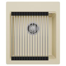 HD Infinity Beige 43 egymedencés gránit mosogatótálca szett, acél csepegtetőráccsal, soft bézs színben