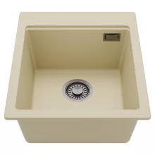HD Infinity Beige 43 egymedencés gránit mosogatótálca, soft bézs színben