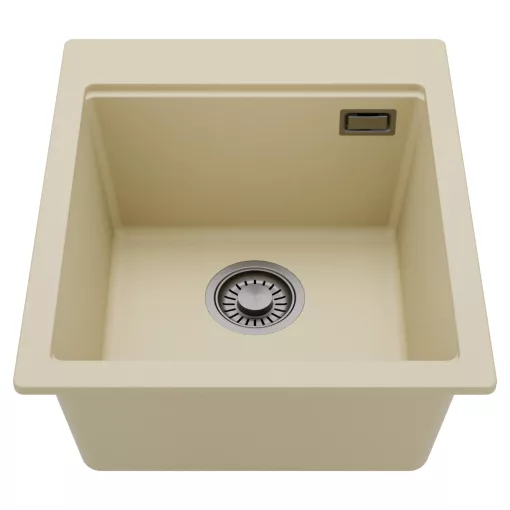 HD Infinity Beige 43 egymedencés gránit mosogatótálca, soft bézs színben