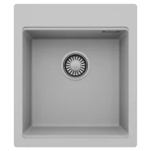 HD Infinity Grey 43 egymedencés gránit mosogatótálca, alpesi szürke színben