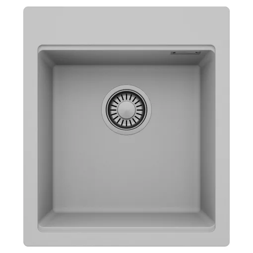 HD Infinity Grey 43 egymedencés gránit mosogatótálca, alpesi szürke színben