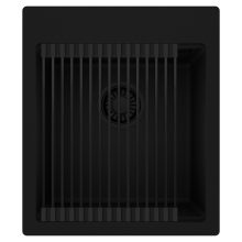 HD Infinity Black 43 egymedencés gránit mosogatótálca szett, matt fekete csepegtetőráccsal, matt fekete színben, matt fekete leeresztő szifonnal