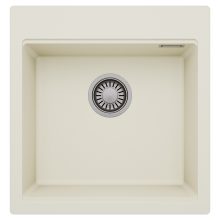 HD Infinity White 48 egymedencés gránit mosogatótálca, tört fehér színben