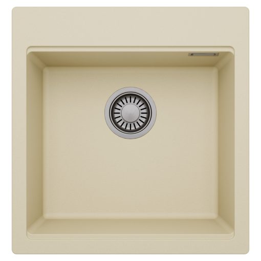 HD Infinity Beige 48 egymedencés gránit mosogatótálca, soft bézs színben