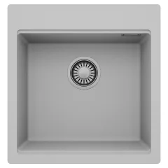   HD Infinity Grey 48 egymedencés gránit mosogatótálca, alpesi szürke színben