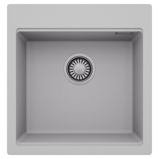 HD Infinity Grey 48 egymedencés gránit mosogatótálca, alpesi szürke színben