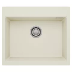   HD Infinity White 58 egymedencés gránit mosogatótálca, tört fehér színben