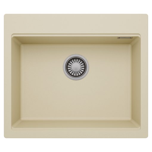 HD Infinity Beige 58 egymedencés gránit mosogatótálca, soft bézs színben