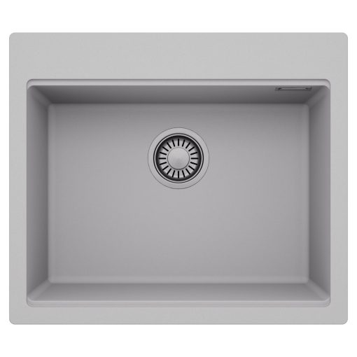 HD Infinity Grey 58 egymedencés gránit mosogatótálca, alpesi szürke színben