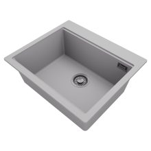 HD Infinity Grey 58 egymedencés gránit mosogatótálca, alpesi szürke színben