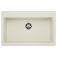   HD Infinity White 78 egymedencés gránit mosogatótálca, tört fehér színben