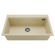 HD Infinity Beige 78 egymedencés gránit mosogatótálca, soft bézs színben