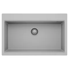   HD Infinity Grey 78 egymedencés gránit mosogatótálca, alpesi szürke színben