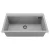   HD Infinity Grey 78 egymedencés gránit mosogatótálca, alpesi szürke színben