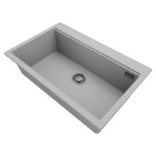 HD Infinity Grey 78 egymedencés gránit mosogatótálca, alpesi szürke színben