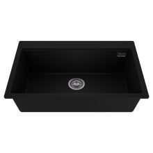 HD Infinity Black 78 egymedencés gránit mosogatótálca, matt fekete színben