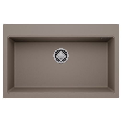 HD Infinity Tortora 78 egymedencés gránit mosogatótálca, tortora színben