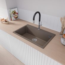 HD Infinity Tortora 78 egymedencés gránit mosogatótálca, tortora színben