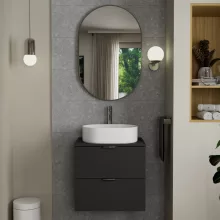 HD Kylie Chrome 60x90 cm széles fürdőszobai ovális fali tükör, krómozott alumínium kerettel