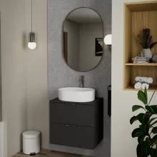HD Kylie Chrome 60x90 cm széles fürdőszobai ovális fali tükör, krómozott alumínium kerettel