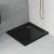 HD Slim Black 80x80/90x90 fekete szögletes lapos akril zuhanytálca, 5 cm magas, arany szifonnal