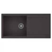 HD Onyx Antracit 100 egymedencés mosogatótálca, csepegtetőtálcával, matt antracit színben