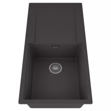 HD Onyx Antracit 100 egymedencés mosogatótálca, csepegtetőtálcával, matt antracit színben