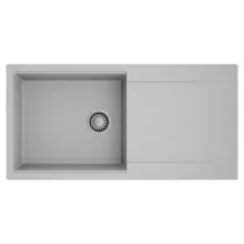 HD Onyx Grey 100 egymedencés mosogatótálca, csepegtetőtálcával, alpesi szürke színben